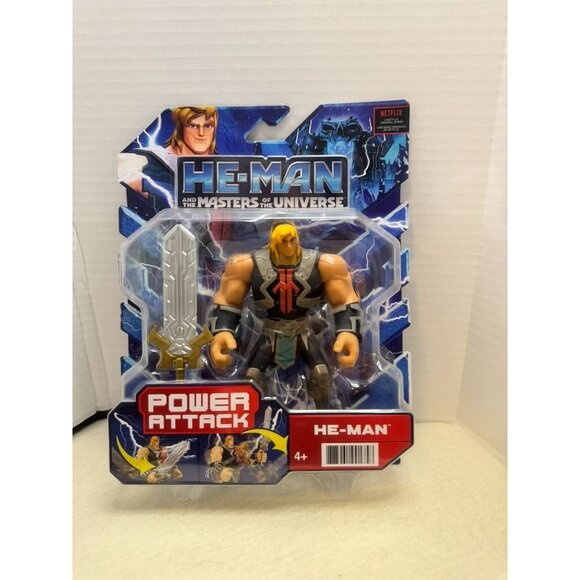 He-Man Power Attack Action Figure 5.5" Masters Of The Universe Collectible Toy - Picture 1 of 3